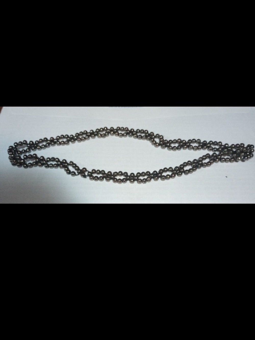 Dark Gray Beaded Long Necklace - Women's Jewelry